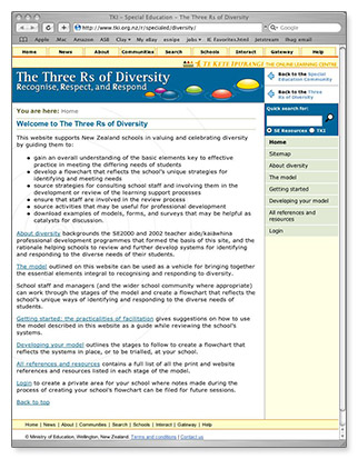 Three Rs of Diversity - homepage