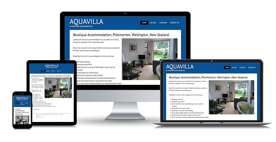 Aquavilla - responsive screens