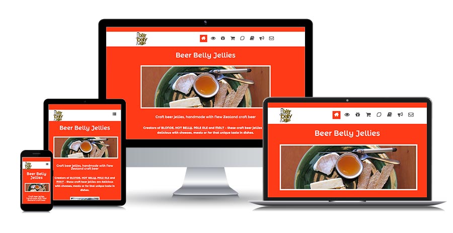 BeerBelly Jellies - responsive screens