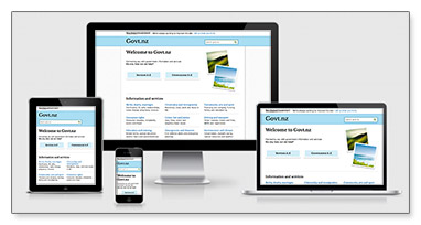Govt.nz responsive layouts