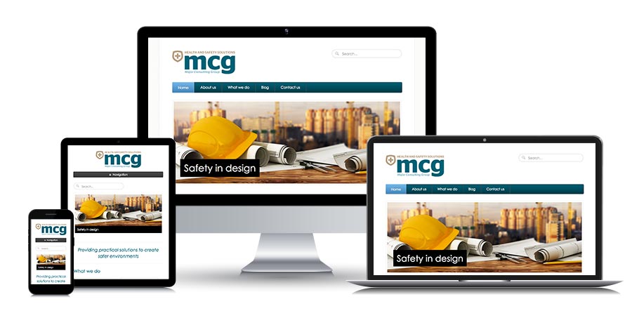 Major Consulting website - responsive screens