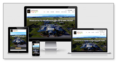 Marlborough Vintners Hotel responsive layouts