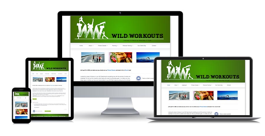 Wild Workouts responsive screens