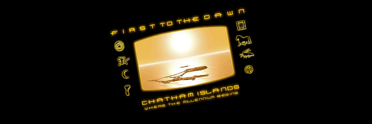 Chatham Islands - First to the Dawn website design details