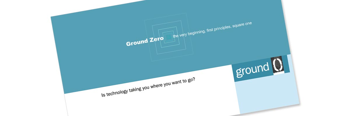 Ground Zero website design details