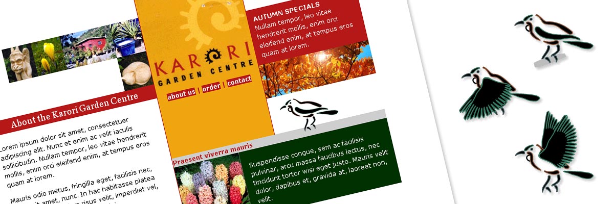 Karori Garden Centre website design details