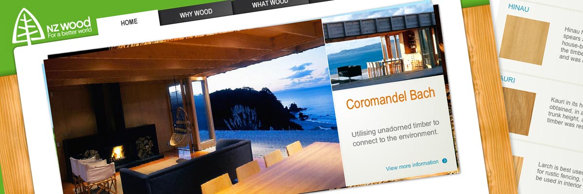 NZWood (resources) website design detail