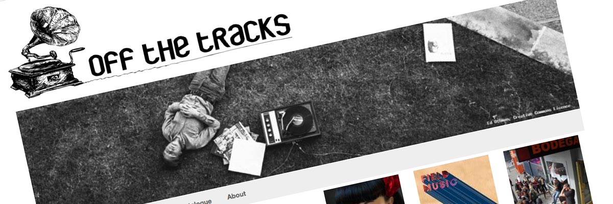 Off The Tracks website design detail