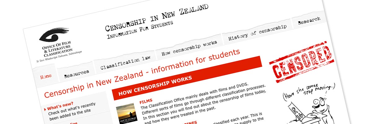 OFLC - Info for Students website design detail