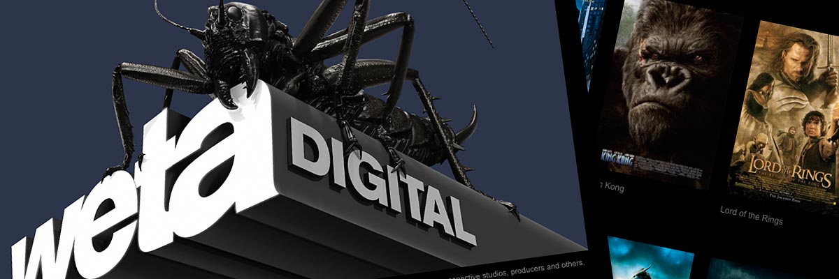 Weta Digital website design detail